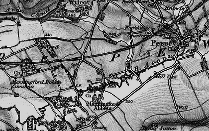 Old map of Sharcott in 1898
