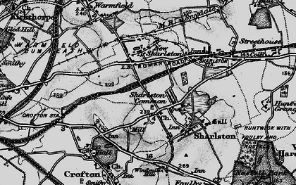 Old map of Sharlston Common in 1896