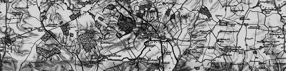 Old map of Sharnbrook in 1898
