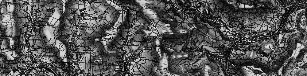 Old map of Sharneyford in 1896