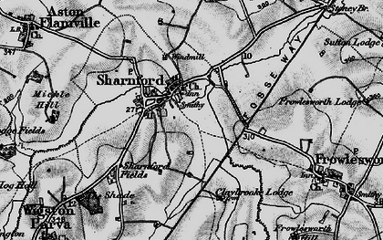 Old map of Sharnford in 1899