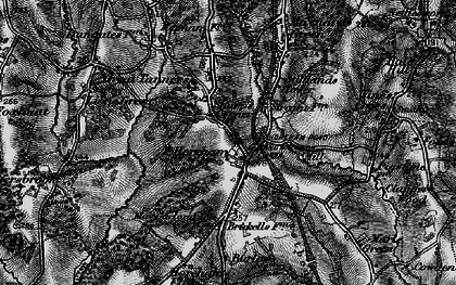 Old map of Sharp's Corner in 1895