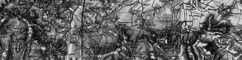Old map of Sharpenhoe in 1896