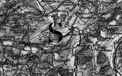 Old map of Buckham Hill Ho in 1895