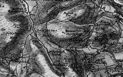 Old map of Sharptor in 1895