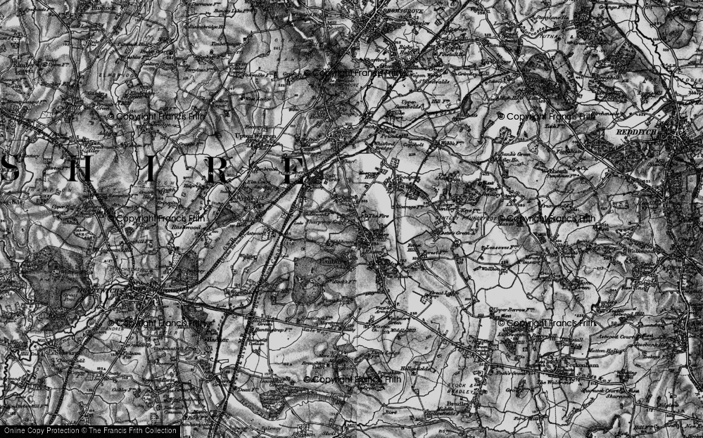 Old Map of Sharpway Gate, 1898 in 1898