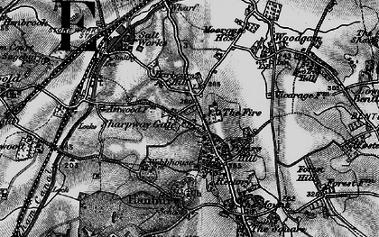Old map of Sharpway Gate in 1898