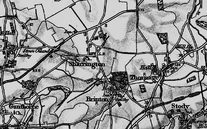 Old map of Sharrington in 1899