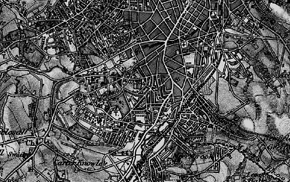 Old map of Sharrow in 1896