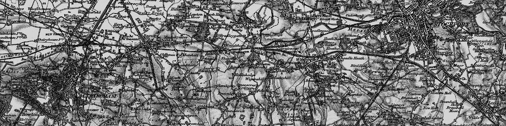 Old map of Sharston in 1896