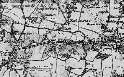 Old map of Shatterling in 1895
