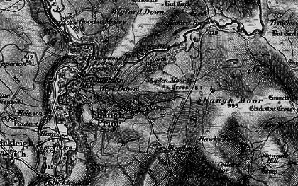Old map of Wigford Down in 1898