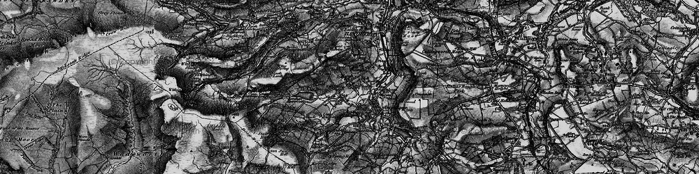 Old map of Shaw in 1898