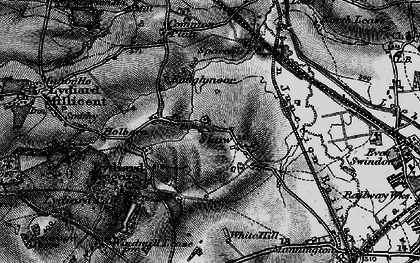 Old map of Shaw in 1898
