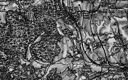 Old map of Shaw Common in 1896