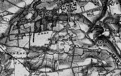 Old map of Shaw Green in 1898