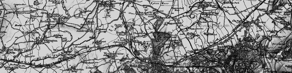 Old map of Shawbirch in 1899