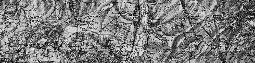 Old map of Shawford in 1895
