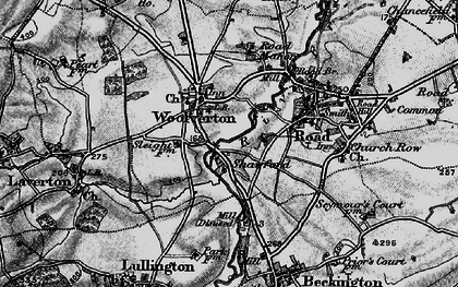 Old map of Shawford in 1898