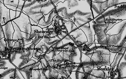 Old map of Bath Hotel and Shearsby Spa in 1898