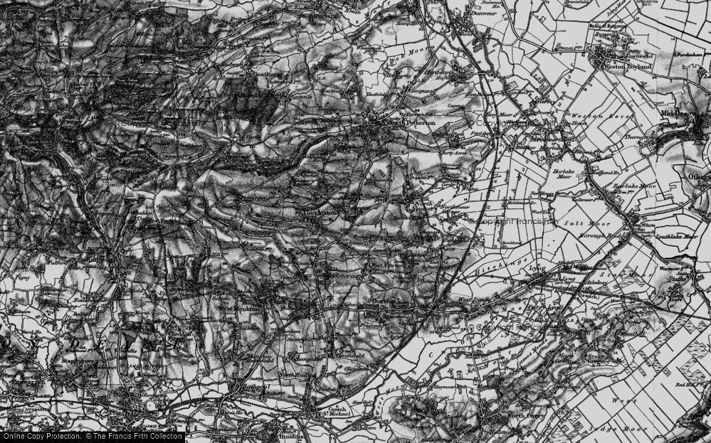 Old Map of Shearston, 1898 in 1898