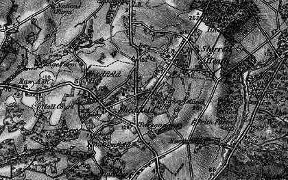 Old map of Shedfield in 1895