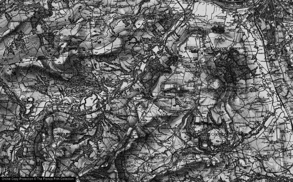 Old Map of Sheep Hill, 1898 in 1898