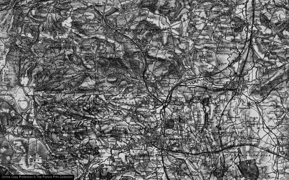 Old Map of Sheepbridge, 1896 in 1896