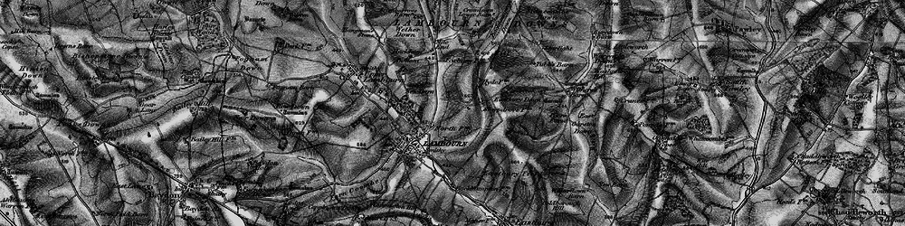 Old map of Bockhampton Down in 1895