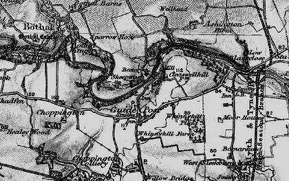Old map of Sheepwash in 1897