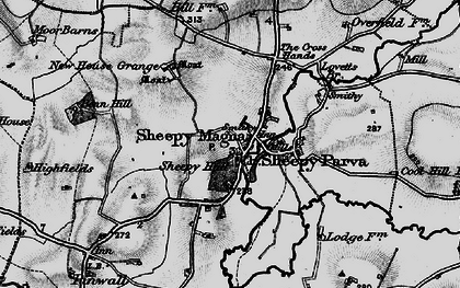 Old map of Sheepy Magna in 1899