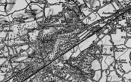 Old map of Sheerwater in 1896