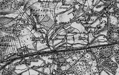 Old map of Sheets Heath in 1896