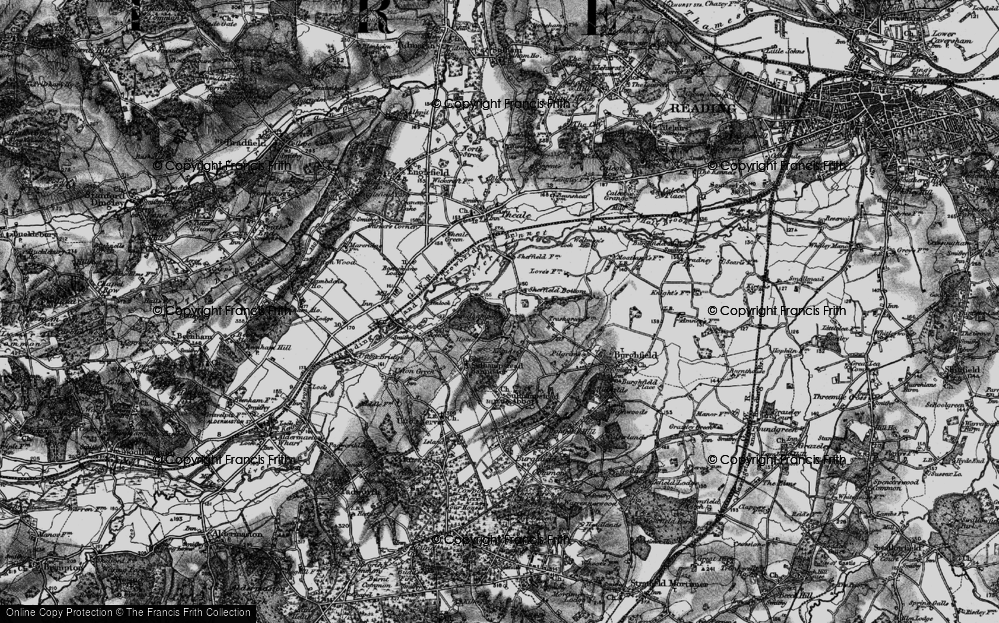 Old Map of Sheffield Bottom, 1895 in 1895