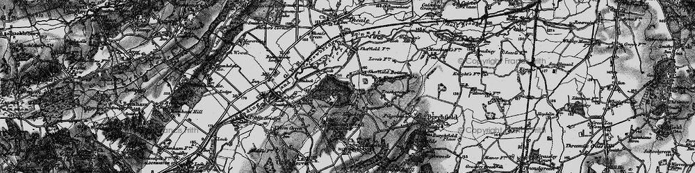 Old map of Sheffield Bottom in 1895