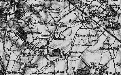 Old map of Sheldon in 1899