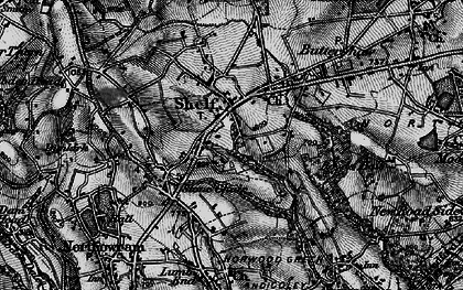 Old map of Shelf in 1896
