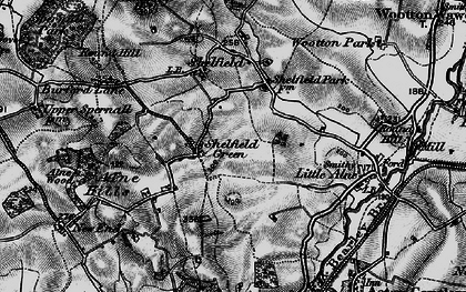 Old map of Shelfield Green in 1898