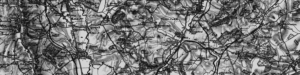 Old map of Shelfield Green in 1898