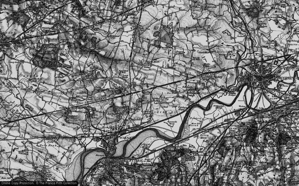Old Map of Shell Green, 1896 in 1896