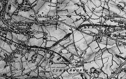 Old map of Shelley Woodhouse in 1896