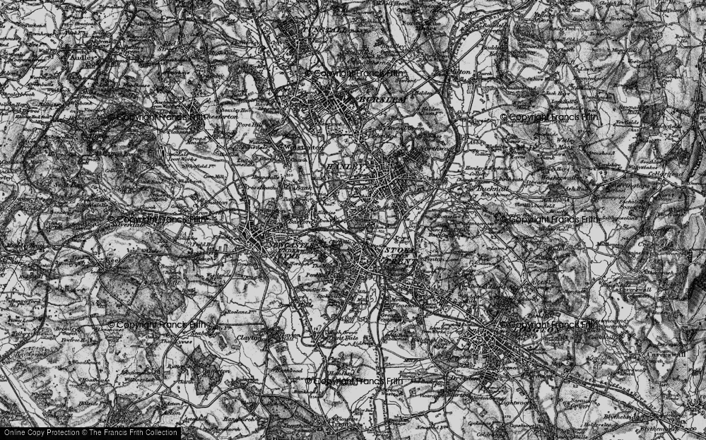 Old Map of Shelton, 1897 in 1897