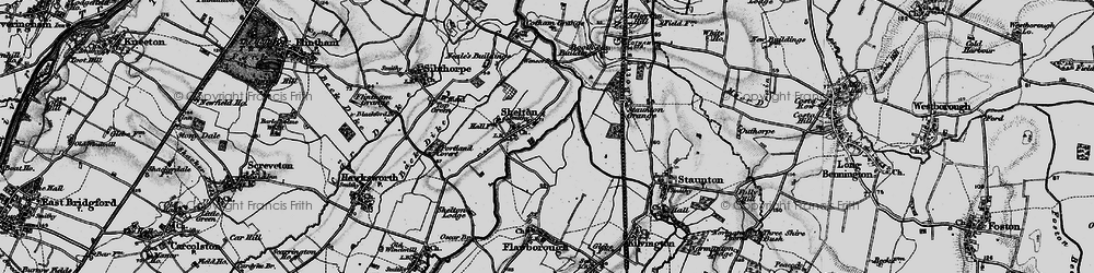 Old map of Shelton in 1899