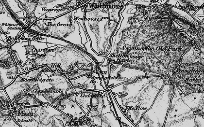 Old map of Shelton under Harley in 1897