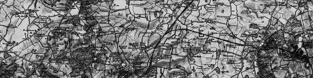 Old map of Shenfield in 1896