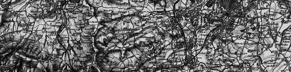 Old map of Shenley Fields in 1899