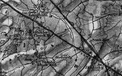 Old map of Shenley Lodge in 1896
