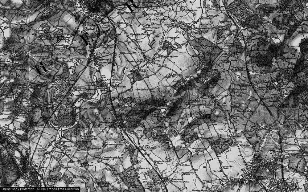 Old Map of Shenleybury, 1896 in 1896