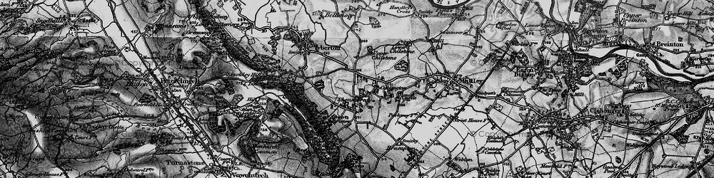 Old map of Batchy Hill in 1898