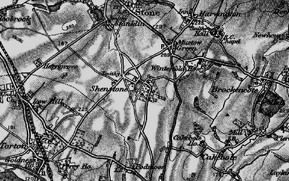 Old map of Shenstone in 1898